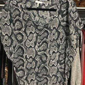 Snakeskin oversized Joie blouse